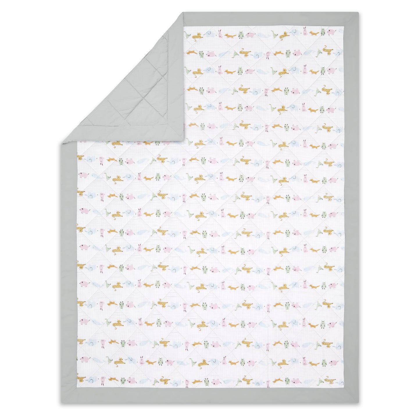 ™ Essentials, Cotton Crib Bedding Set , Alphabet Animals, Unisex, Infants, 3-Piece Set