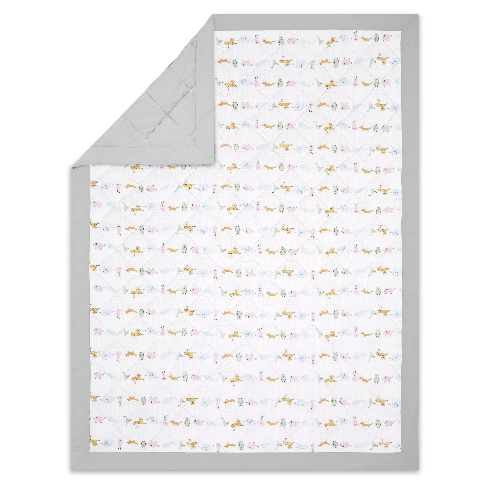 ™ Essentials, Cotton Crib Bedding Set , Alphabet Animals, Unisex, Infants, 3-Piece Set