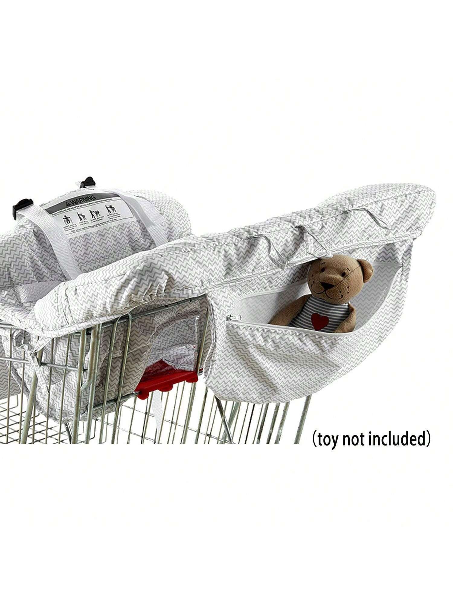 1Pc Thick Baby Stroller Seat Cushion, Cartoon Pattern, Foldable, Collapsible, High Chair Cushion, Comfortable and Breathable