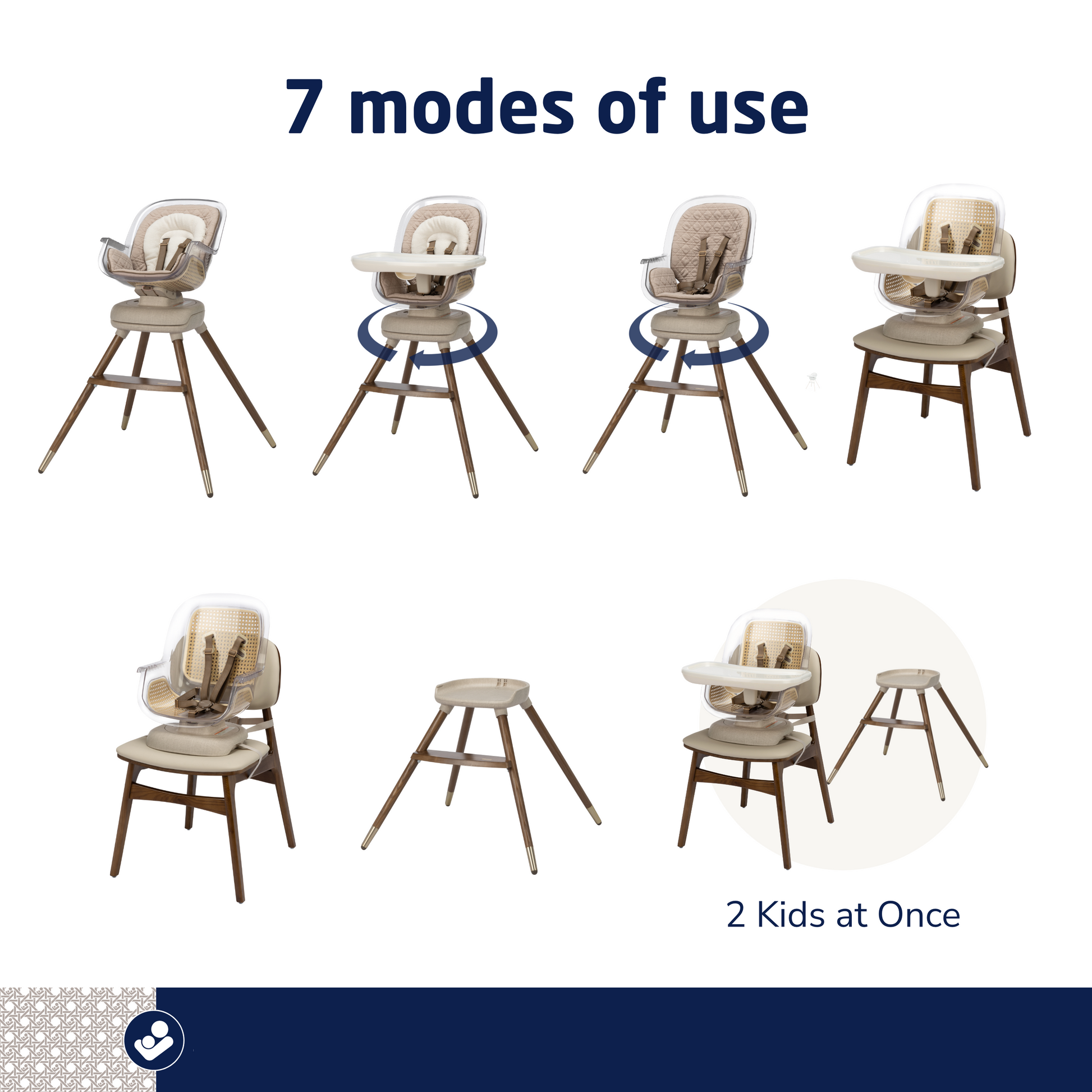 Kiskadee 360° Rotating High Chair